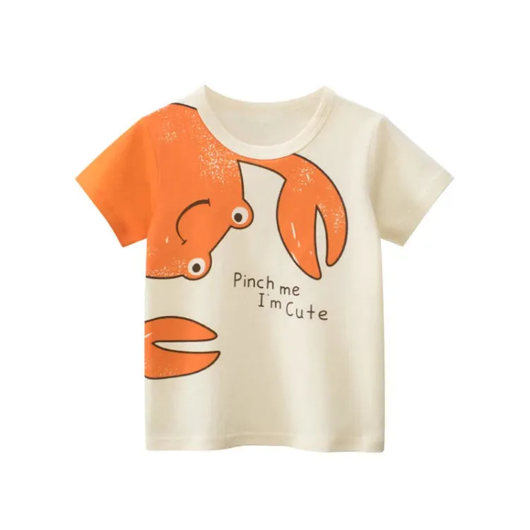Baby Boy Crocodile Animal Dinosaur 3D Summer Shirts