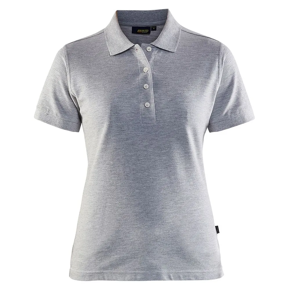 Bl&#xE5;kl&#xE4;der&#x20;3307-1035&#x20;Women&#x27;s&#x20;Pique&#x20;Polo&#x20;Shirt&#x20;-&#x20;Grey&#x20;Melange
