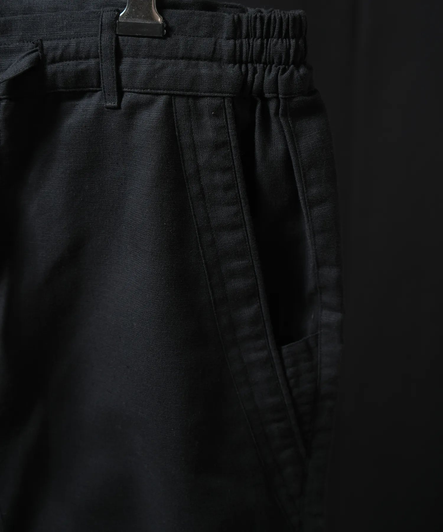 Charcoal Linen Shorts