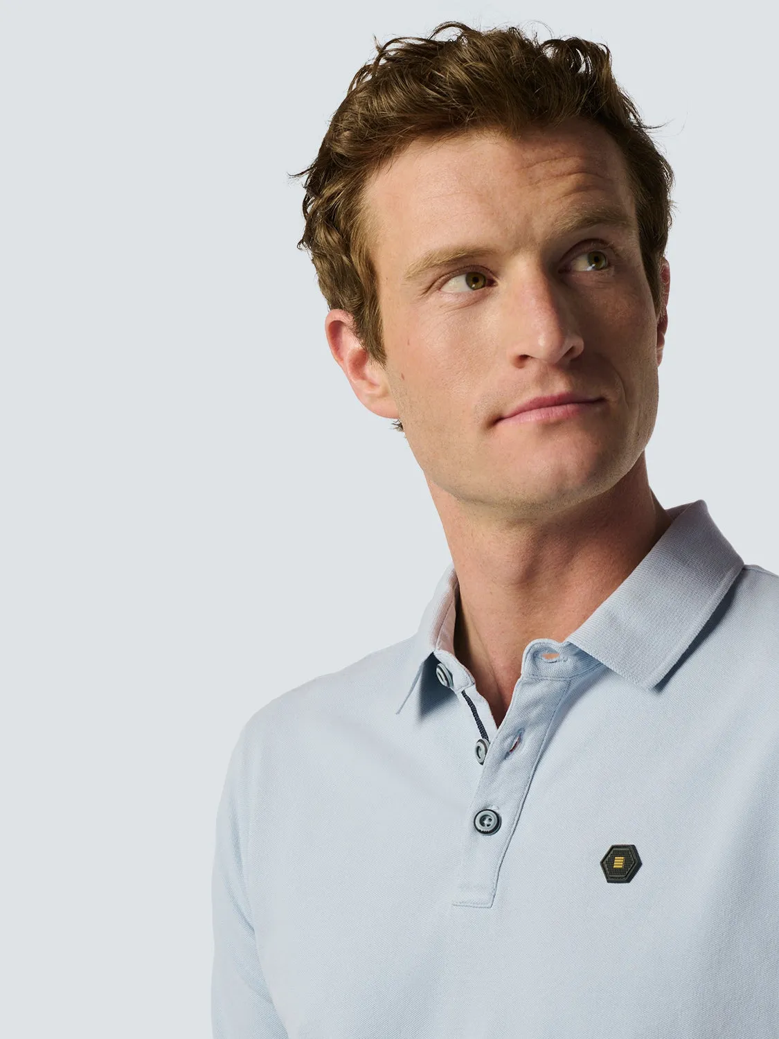 Cotton Polo with Stretch - Timeless Favorite for Any Occasion | Sky