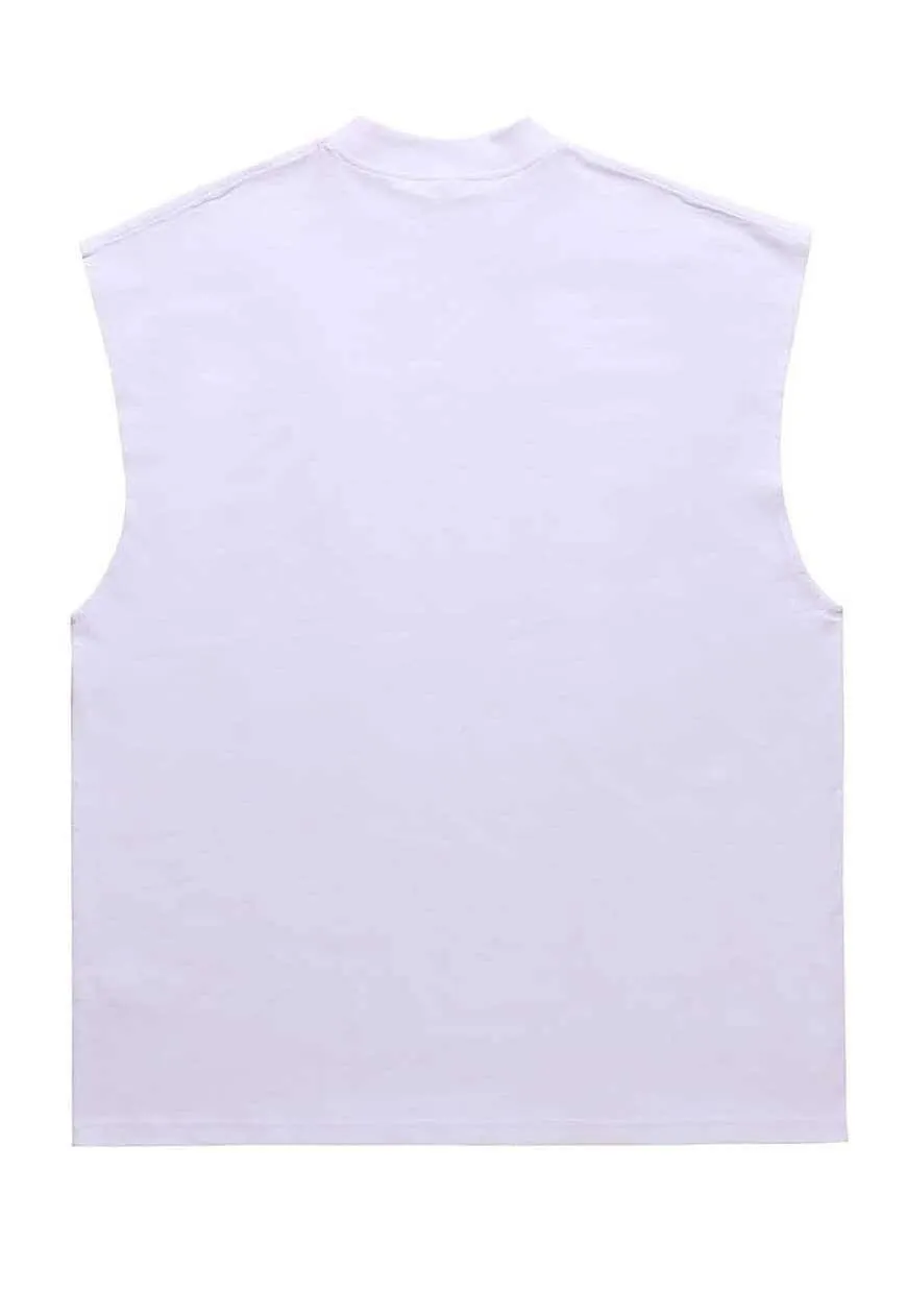 Cyber punk sleeveless t-shirt infinity tank top surfer vest
