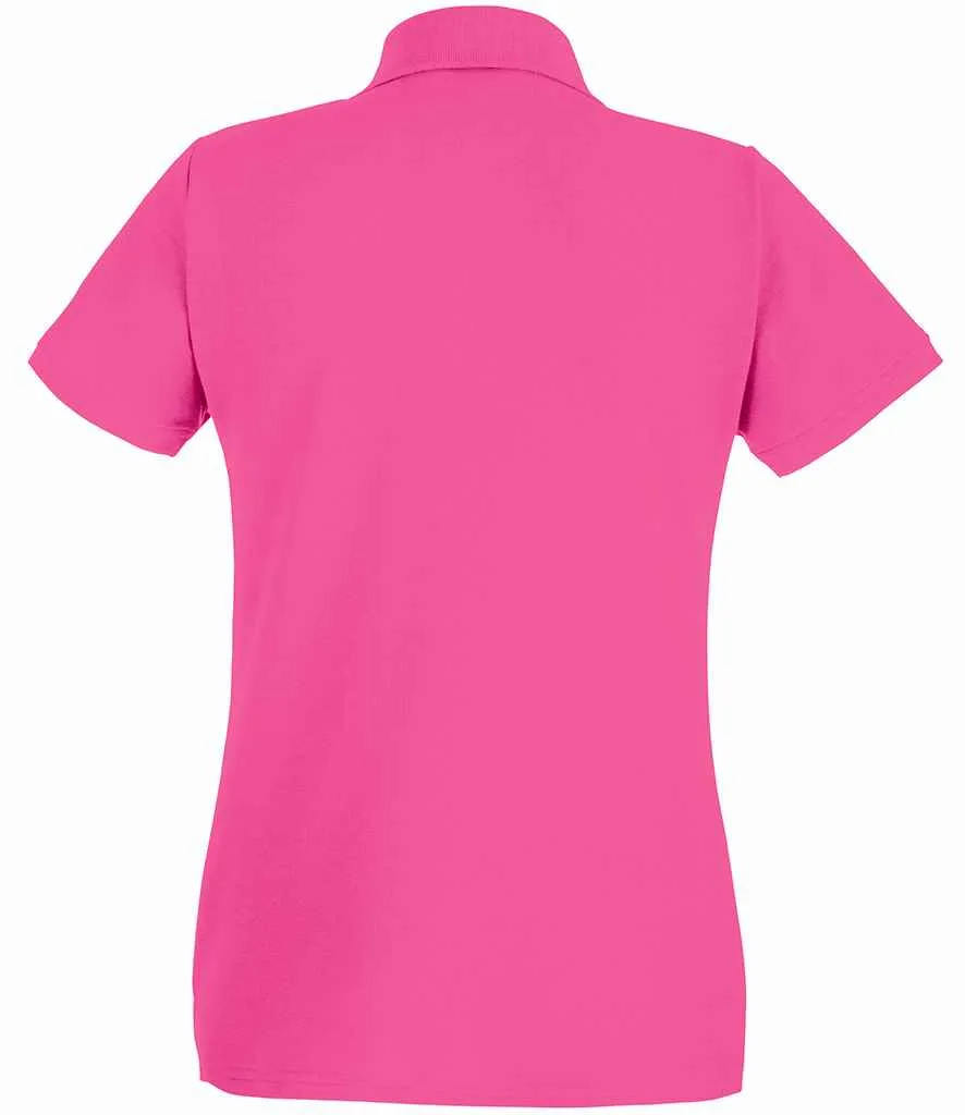 Fruit of the Loom Premium Cotton Pique Polo Shirt (Ladies) - Bright Colours