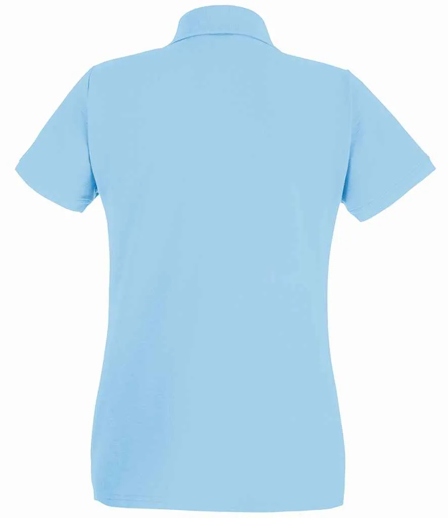 Fruit of the Loom Premium Cotton Pique Polo Shirt (Ladies) - Bright Colours