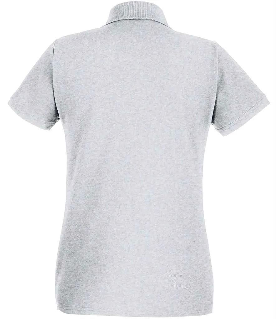 Fruit of the Loom Premium Cotton Pique Polo Shirt (Ladies) - Bright Colours