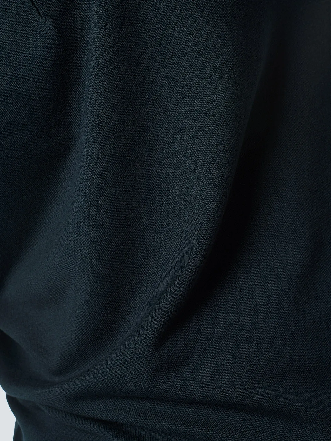 Knitted short sleeved polo viscose mix | Night