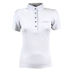 LADIES PIQUE&#x27; SHORT SLEEVES SHOW POLO SHIRT BY ANIMO MOD. BASILEA/16 ANIMO - COLOUR: WHITE.