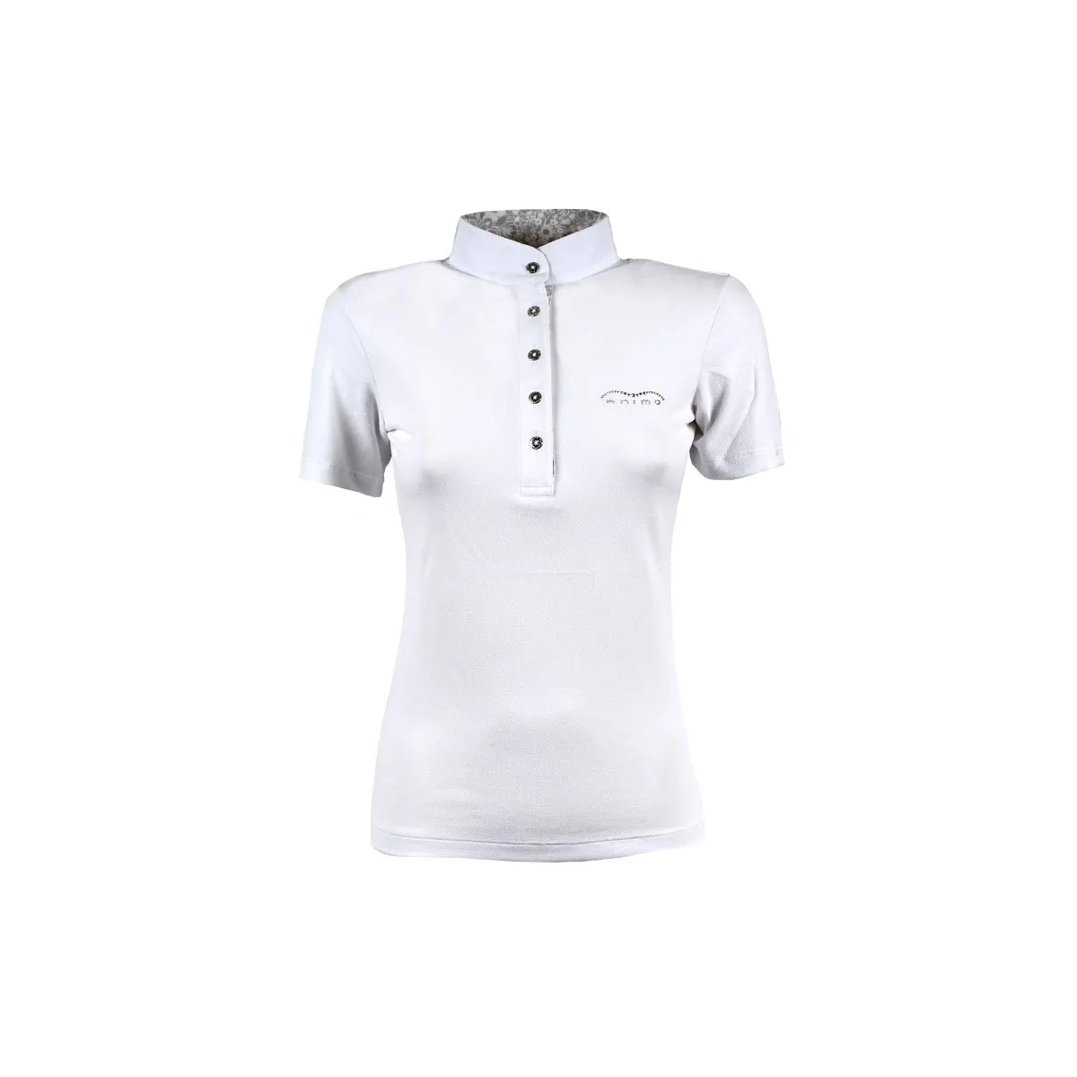 LADIES PIQUE&#x27; SHORT SLEEVES SHOW POLO SHIRT BY ANIMO MOD. BASILEA/16 ANIMO - COLOUR: WHITE.