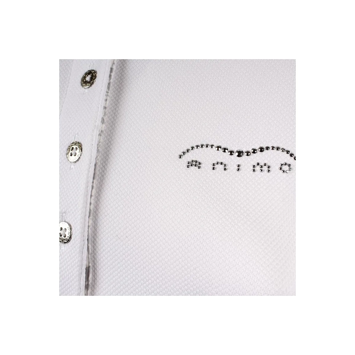 LADIES PIQUE&#x27; SHORT SLEEVES SHOW POLO SHIRT BY ANIMO MOD. BASILEA/16 ANIMO - COLOUR: WHITE.