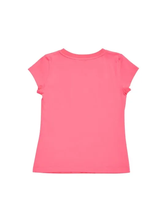 Moschino   Cotton jersey cropped t-shirt &amp; skirt 