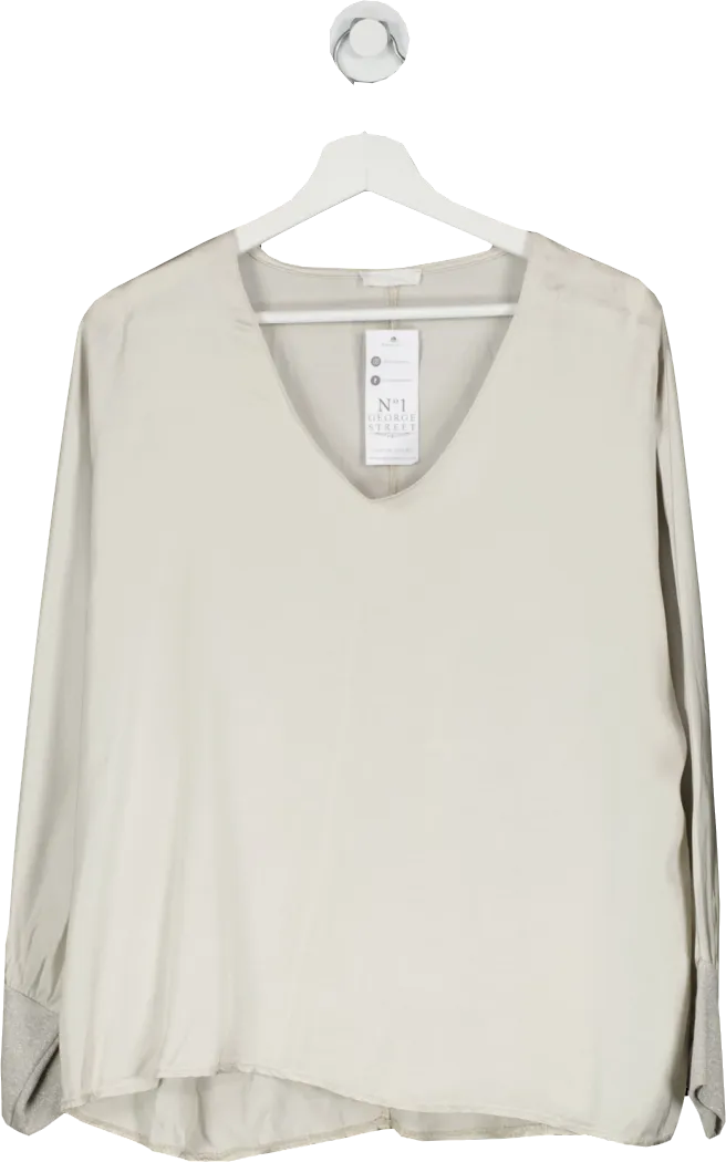 NO.1 George Street Grey Stella Satin Blouse