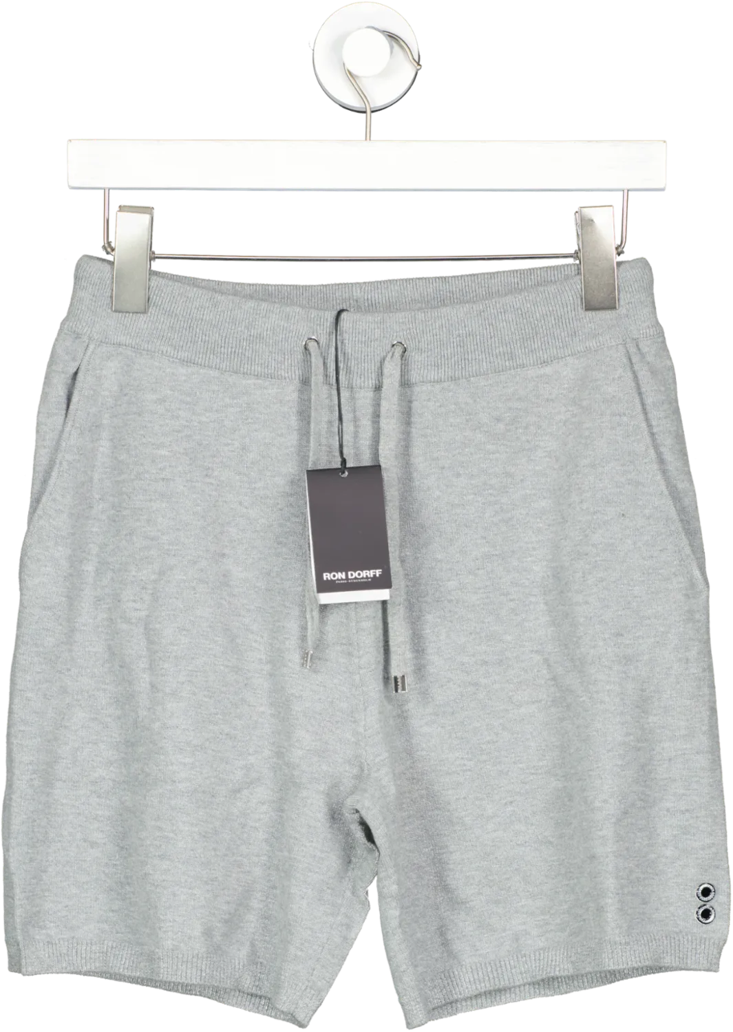 Ron Dorff Grey Luxury Cotton Cashmere Lounge Shorts UK S