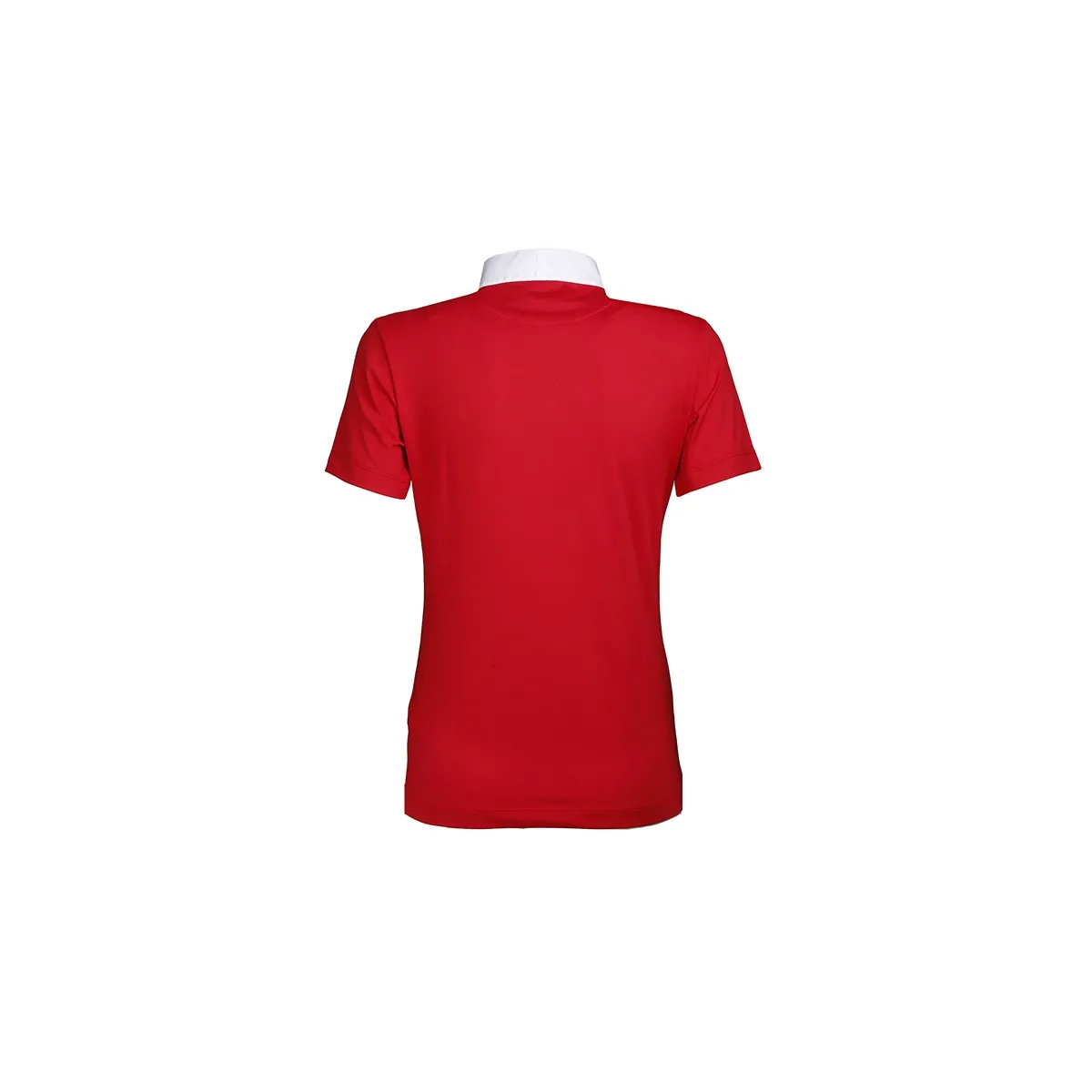 SHORT SLEEVED COMPETITION POLO WITH ZIP CLOSURE ANIMO Women Red