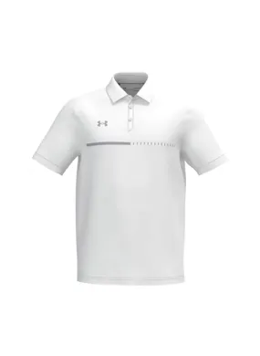 Under Armour Men&#x27;s White / Grey Title Polo 1370359