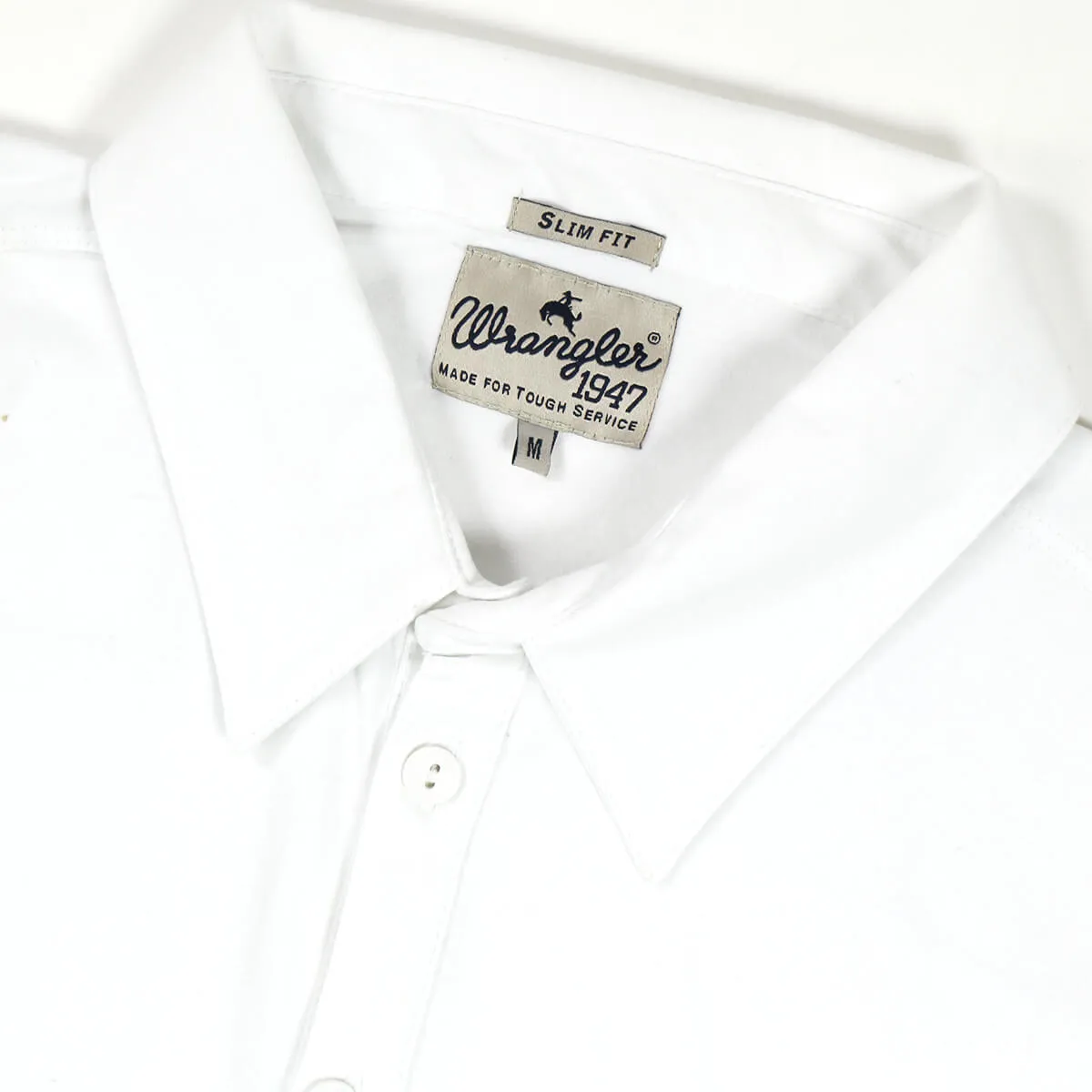Wrangler polo manica corta uomo strech slim colore bianco