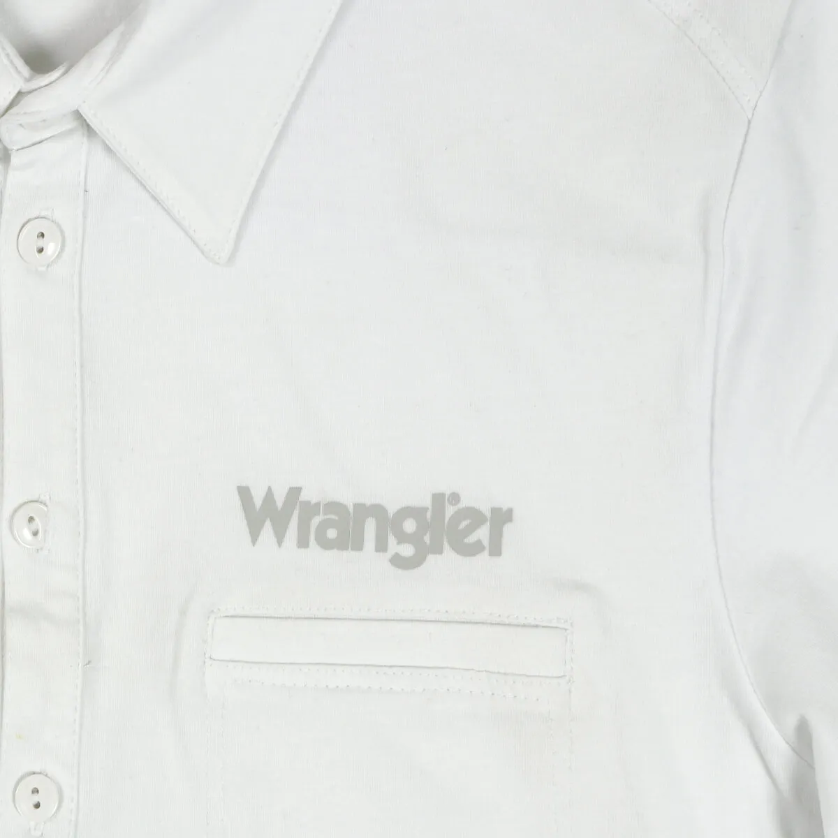 Wrangler polo manica corta uomo strech slim colore bianco